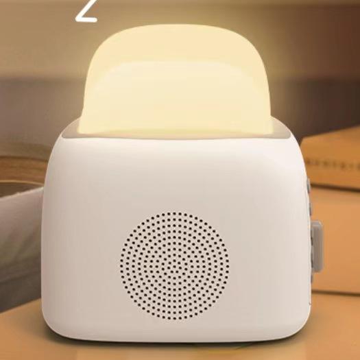 3-in-1 Smart Sleep Therapy Machine - Bluetooth Speaker with 6 Soothing Sounds & Ambient Night Light, 1200mAh Long-Lasting Battery
