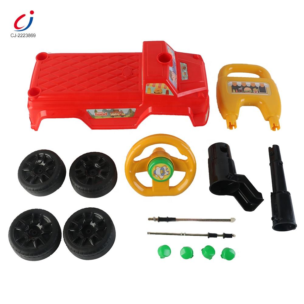 Baby Ride-On Toy Car with Squeaky Horn Steering Wheel - 4-Wheel Toddler Slider